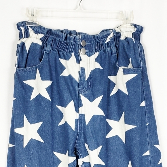 YOURS TRULY paperback waist jeans in star - Picture 2 of 6